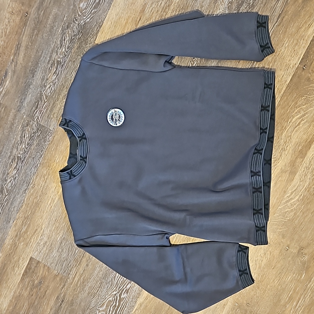 New Savage X Fenty Essential Holographic Logo-trim sweatshirt